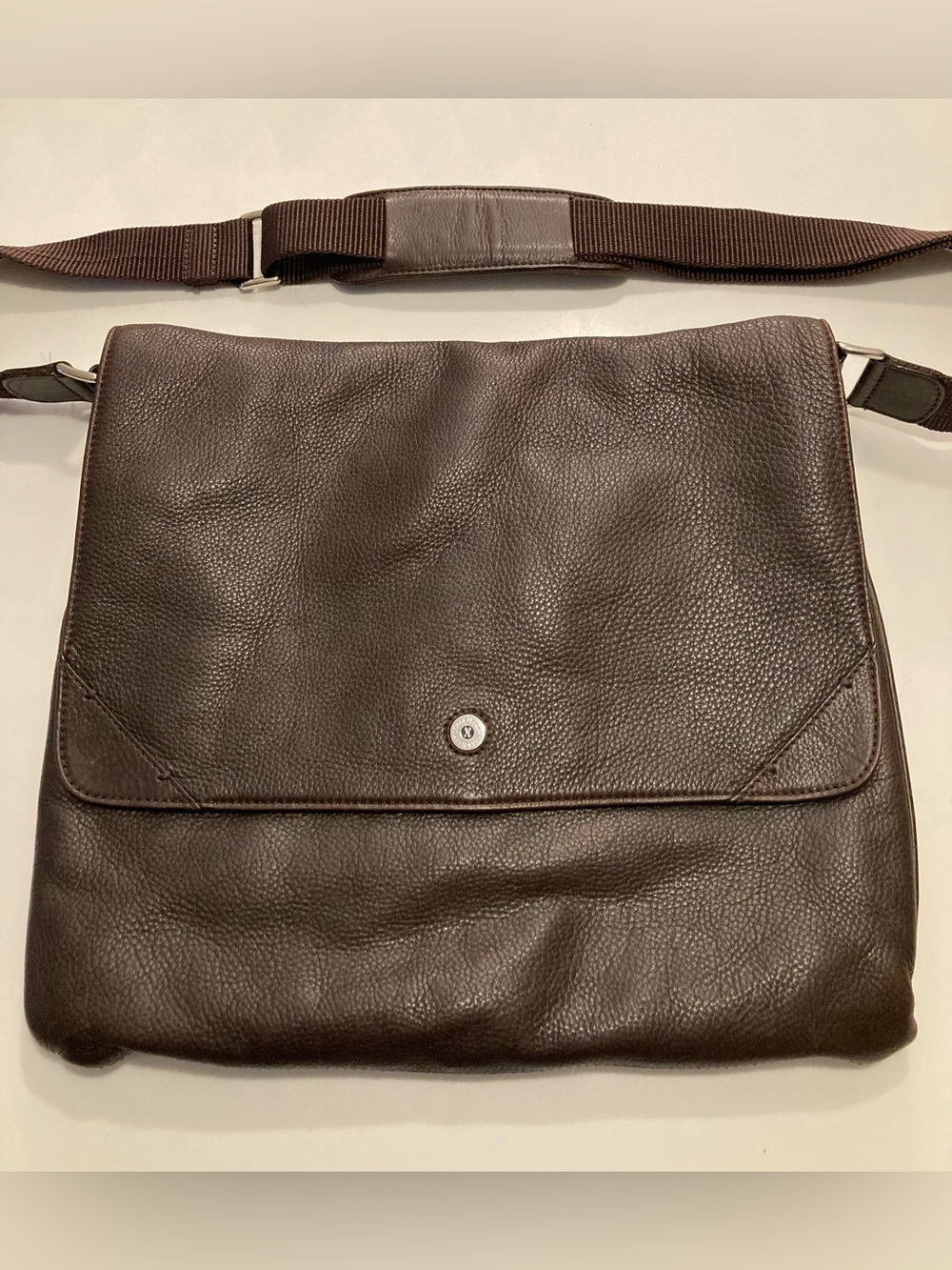 Cole Haan Leather Messenger Bag